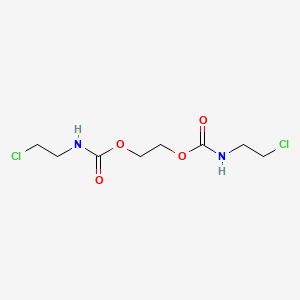 molecular formula C8H14Cl2N2O4 B3192544 Ethane-1,2-diyl bis[(2-chloroethyl)carbamate] CAS No. 6334-61-8