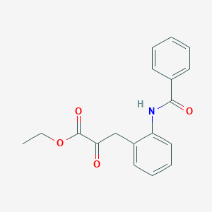 Ethyl 3-[2-(benzoylamino)phenyl]-2-oxopropanoate