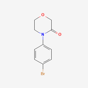 molecular formula C10H10BrNO2 B3192568 4-(4-Bromophenyl)morpholin-3-one CAS No. 634905-12-7