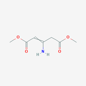 molecular formula C7H11NO4 B3192590 Dimethyl 3-aminopent-2-enedioate CAS No. 63547-62-6