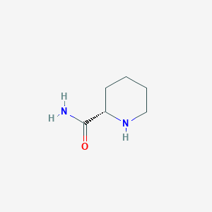 molecular formula C6H12N2O B3192756 (S)-Piperidine-2-carboxamide CAS No. 65057-28-5