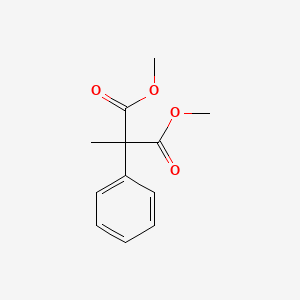 molecular formula C12H14O4 B3192814 Propanedioic acid, methylphenyl-, dimethyl ester CAS No. 65749-05-5