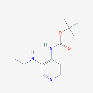 molecular formula C12H19N3O2 B3193035 tert-Butyl (3-(ethylamino)pyridin-4-yl)carbamate CAS No. 676464-98-5