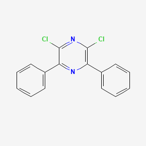 molecular formula C16H10Cl2N2 B3193054 2,6-Dichloro-3,5-diphenylpyrazine CAS No. 67714-55-0