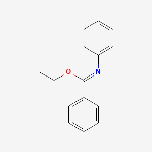 molecular formula C15H15NO B3193070 Ethyl n-phenylbenzenecarboximidoate CAS No. 6780-41-2