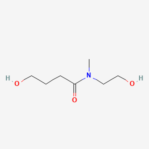 molecular formula C7H15NO3 B3193098 Butanamide, 4-hydroxy-N-(2-hydroxyethyl)-N-methyl- CAS No. 68083-83-0