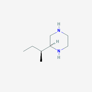 molecular formula C8H18N2 B3193115 (S)-2-((S)-sec-Butyl)piperazine CAS No. 681484-77-5