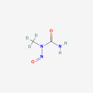 molecular formula C2H5N3O2 B3193154 Urea, N-(methyl-d3)-N-nitroso- CAS No. 68426-45-9