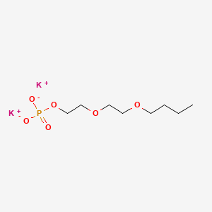 molecular formula C8H17K2O6P B3193171 Ethanol, 2-(2-butoxyethoxy)-, phosphate, potassium salt CAS No. 68647-25-6