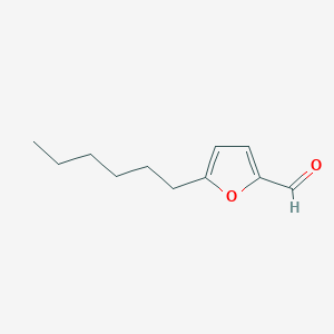 molecular formula C11H16O2 B3193282 2-Furancarboxaldehyde, 5-hexyl- CAS No. 7011-80-5