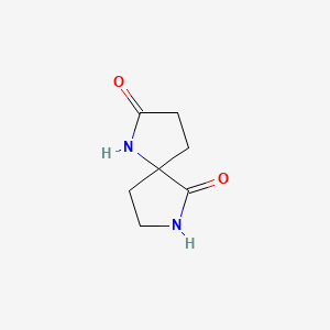 molecular formula C7H10N2O2 B3193340 1,7-Diazaspiro[4.4]nonane-2,6-dione CAS No. 70794-27-3