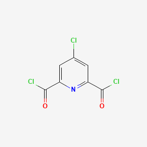 molecular formula C7H2Cl3NO2 B3193358 4-Chloropyridine-2,6-dicarbonyl dichloride CAS No. 71022-75-8