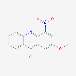 molecular formula C14H9ClN2O3 B3193398 9-Chloro-2-methoxy-4-nitroacridine CAS No. 71353-18-9
