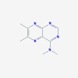 molecular formula C10H13N5 B3193429 n,n,6,7-Tetramethylpteridin-4-amine CAS No. 7150-76-7