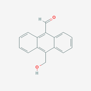 molecular formula C16H12O2 B3193438 10-(Hydroxymethyl)anthracene-9-carbaldehyde CAS No. 71774-88-4