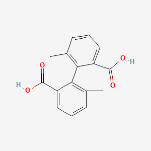 molecular formula C16H14O4 B3193446 6,6'-Dimethylbiphenyl-2,2'-dicarboxylic acid CAS No. 71871-11-9