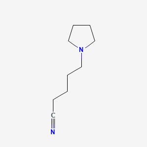 molecular formula C9H16N2 B3193450 Pyrrolidine-1-valeronitrile CAS No. 71888-57-8