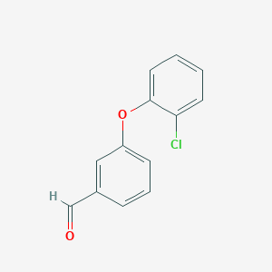 molecular formula C13H9ClO2 B3193485 3-(2-Chlorophenoxy)benzaldehyde CAS No. 72178-85-9