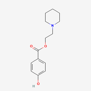molecular formula C14H19NO3 B3193502 2-(Piperidin-1-yl)ethyl 4-hydroxybenzoate CAS No. 72232-71-4