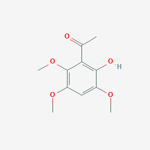 molecular formula C11H14O5 B3193509 2'-Hydroxy-3',5',6'-trimethoxyacetophenone CAS No. 72424-28-3