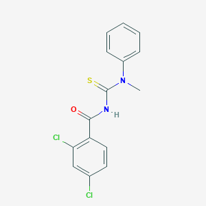 molecular formula C15H12Cl2N2OS B319368 2,4-dichloro-N-[methyl(phenyl)carbamothioyl]benzamide 