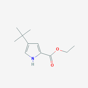 molecular formula C11H17NO2 B3193734 Ethyl 4-tert-butyl-1H-pyrrole-2-carboxylate CAS No. 746671-35-2