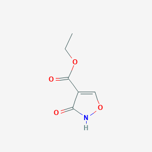 molecular formula C6H7NO4 B3193790 Ethyl 3-hydroxy-1,2-oxazole-4-carboxylate CAS No. 753486-90-7
