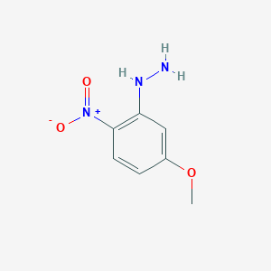 molecular formula C7H9N3O3 B3193827 (5-methoxy-2-nitrophenyl)hydrazine CAS No. 75909-74-9