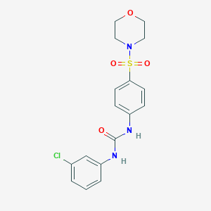 molecular formula C17H18ClN3O4S B319386 N-(3-chlorophenyl)-N'-[4-(4-morpholinylsulfonyl)phenyl]urea 