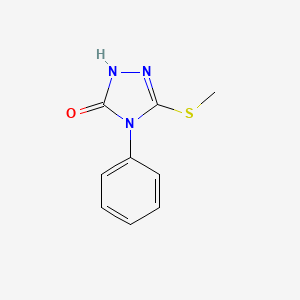 3-methylsulfanyl-4-phenyl-1H-1,2,4-triazol-5-one