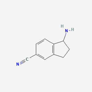 1-amino-2,3-dihydro-1H-indene-5-carbonitrile