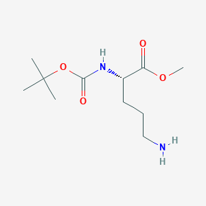 (S)-Methyl 5-amino-2-((tert-butoxycarbonyl)amino)pentanoate