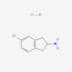 molecular formula C9H11BrClN B3194065 5-Bromo-2,3-dihydro-1H-inden-2-amine hydrochloride CAS No. 786647-53-8