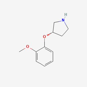B3194086 (3S)-3-(2-Methoxyphenoxy)Pyrrolidine CAS No. 788123-19-3