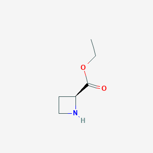 molecular formula C6H11NO2 B3194105 (S)-ethyl azetidine-2-carboxylate CAS No. 790165-87-6