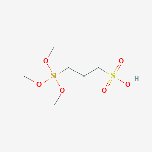 molecular formula C6H16O6SSi B3194106 3-(Trimethoxysilyl)propane-1-sulfonic acid CAS No. 79059-66-8