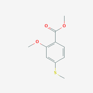 molecular formula C10H12O3S B3194110 2-Methoxy-4-methylsulfanyl-benzoic acid methyl ester CAS No. 79128-27-1
