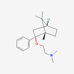 molecular formula C20H31NO B3194129 N,N-Dimethyl-2-(((1S,2S,4R)-1,7,7-trimethyl-2-phenylbicyclo[2.2.1]heptan-2-yl)oxy)ethanamine CAS No. 80178-56-9
