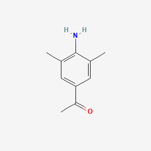 molecular formula C10H13NO B3194174 1-(4-Amino-3,5-dimethylphenyl)ethan-1-one CAS No. 80539-08-8