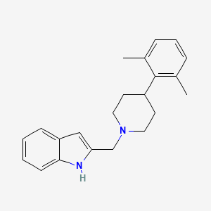 1H-Indole, 2-[[4-(2,6-dimethylphenyl)-1-piperidinyl]methyl]-