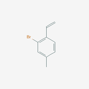 molecular formula C9H9B B3194306 Benzene, 2-bromo-1-ethenyl-4-methyl- CAS No. 828267-46-5