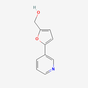 molecular formula C10H9NO2 B3194366 (5-(Pyridin-3-yl)furan-2-yl)methanol CAS No. 837376-53-1