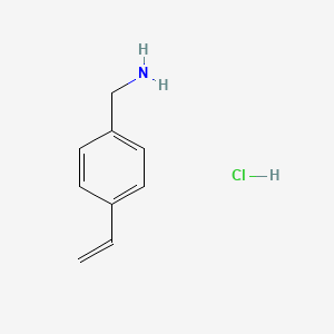 molecular formula C9H12ClN B3194399 (4-Vinylphenyl)methanamine hydrochloride CAS No. 84092-72-8