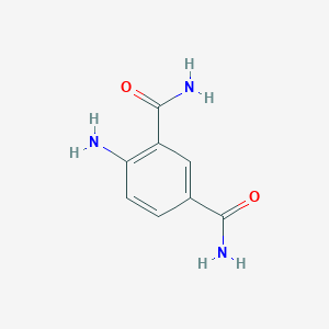 molecular formula C8H9N3O2 B3194428 4-Aminoisophthalamide CAS No. 84166-88-1