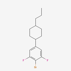 B3194465 2-Bromo-1,3-difluoro-5-(4-propylcyclohexyl)benzene CAS No. 848093-70-9