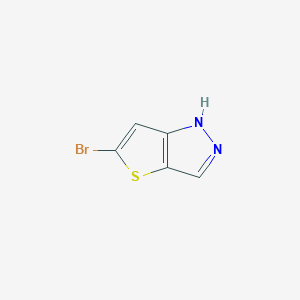 molecular formula C5H3BrN2S B3194475 5-bromo-1H-thieno[3,2-c]pyrazole CAS No. 848357-83-5