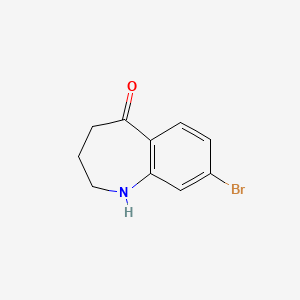 molecular formula C10H10BrNO B3194521 8-Bromo-3,4-dihydro-1H-benzo[b]azepin-5(2H)-one CAS No. 851045-03-9