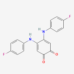 B3194589 4,5-Bis(4-fluoroanilino)cyclohexa-3,5-diene-1,2-dione CAS No. 854-17-1