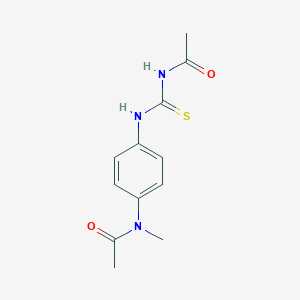 molecular formula C12H15N3O2S B319461 N-(4-{[(acetylamino)carbothioyl]amino}phenyl)-N-methylacetamide 