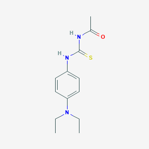 molecular formula C13H19N3OS B319462 N-[[4-(diethylamino)phenyl]carbamothioyl]acetamide 
